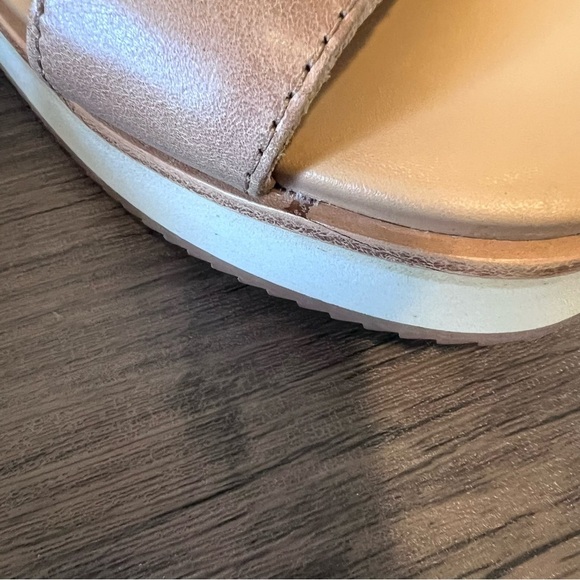 Anthropologie Nisolo Women's Tan Leather Go-To 'Flatform' Sandals Size 8.5 - Picture 10 of 15